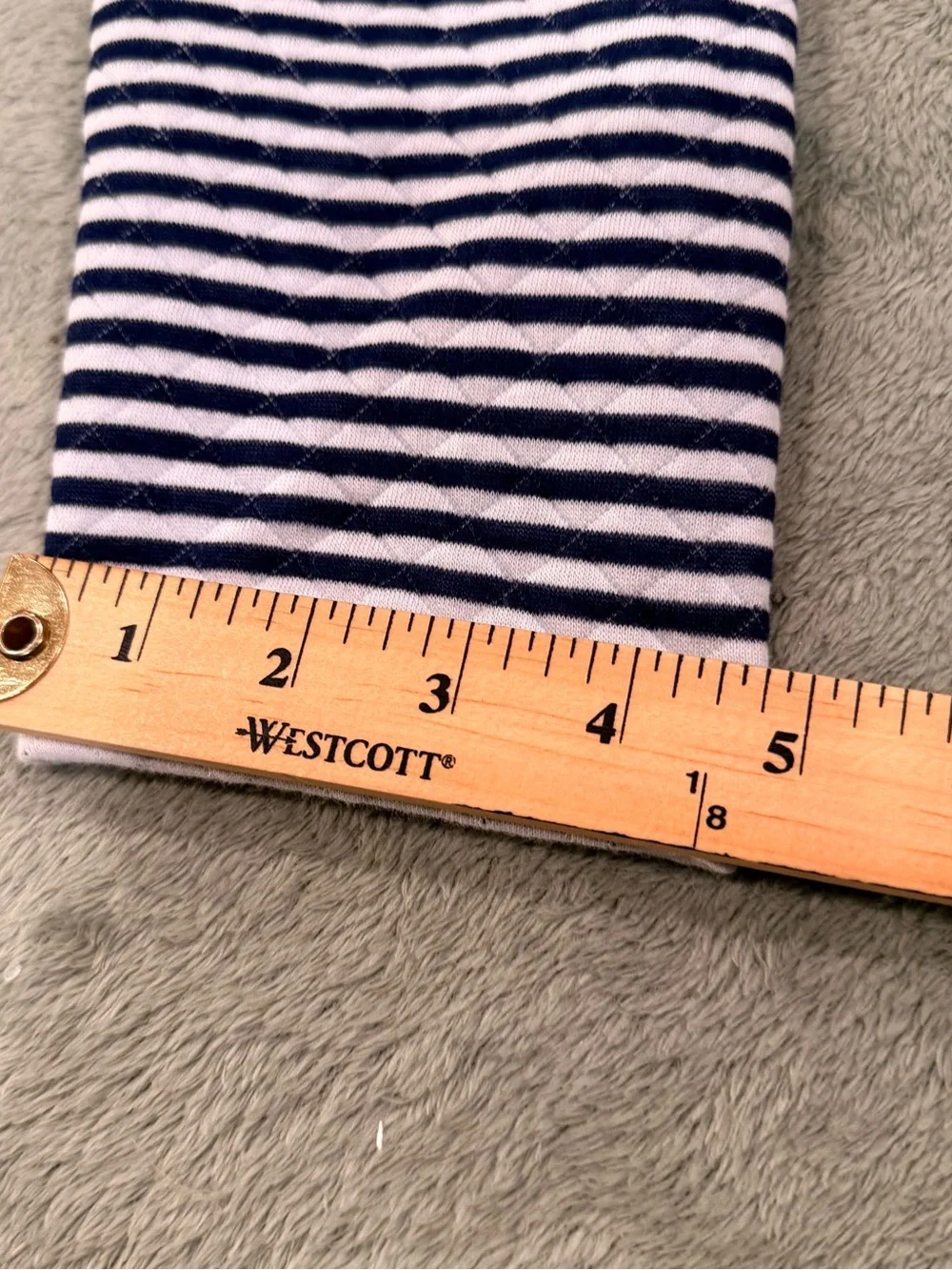 Women’s J.Crew Reversible Quilted Stripe Sweatshirt XXS Blue White NWT